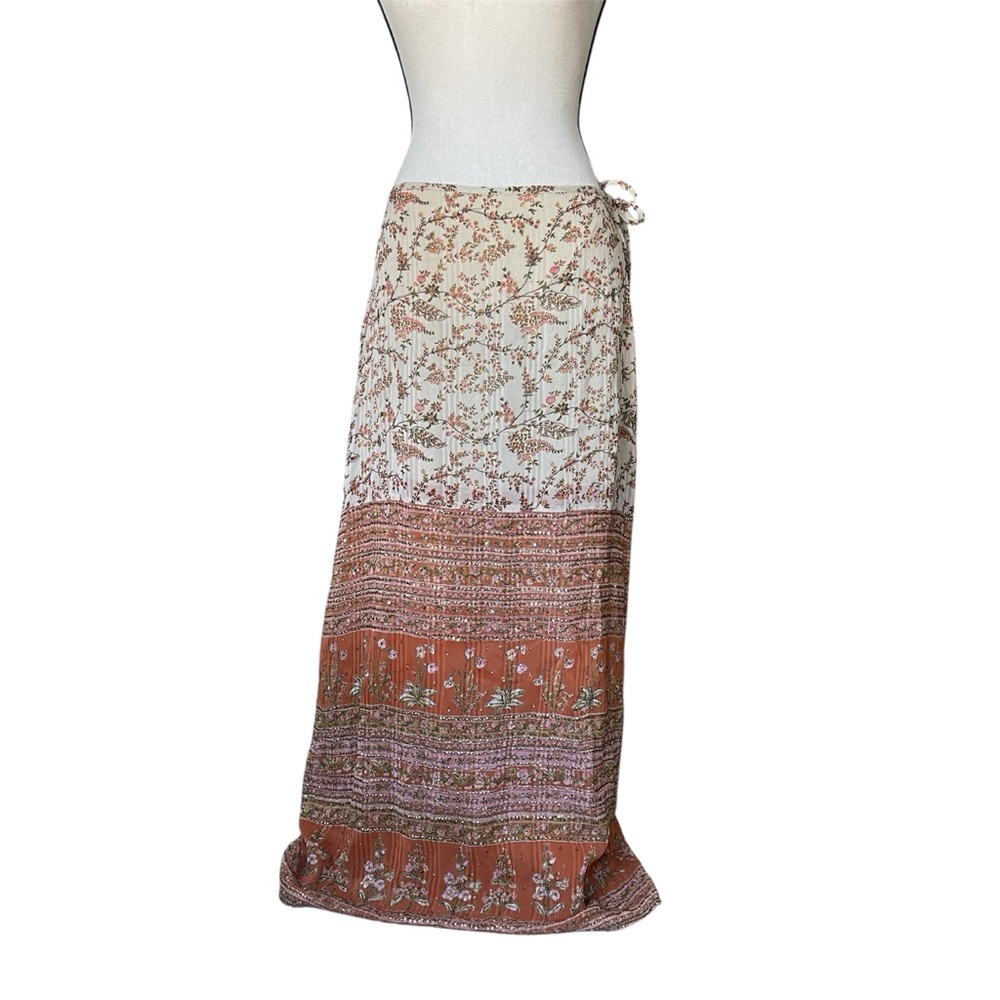 Anthropologie Floral Sequin 'Spring Blossom' Cherry Sakura Lilac